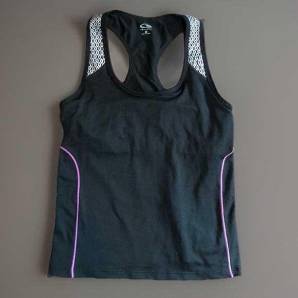 Champion sz M Long Tank Work Out Gym Bra Top - Picture 1 of 6